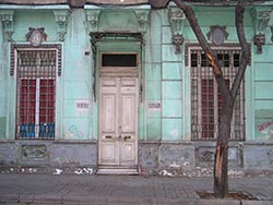 Hausfassade in Chile