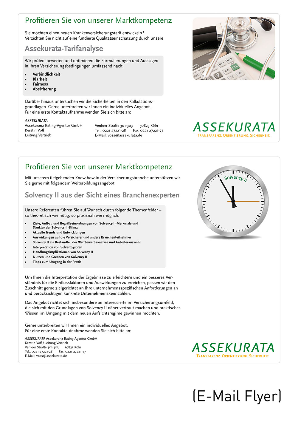 Assekurata E-Mail Flyer